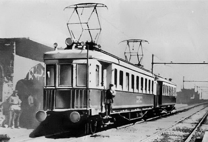1929-1933. Электричка Баку-Сабунчи. Всего два вагона
