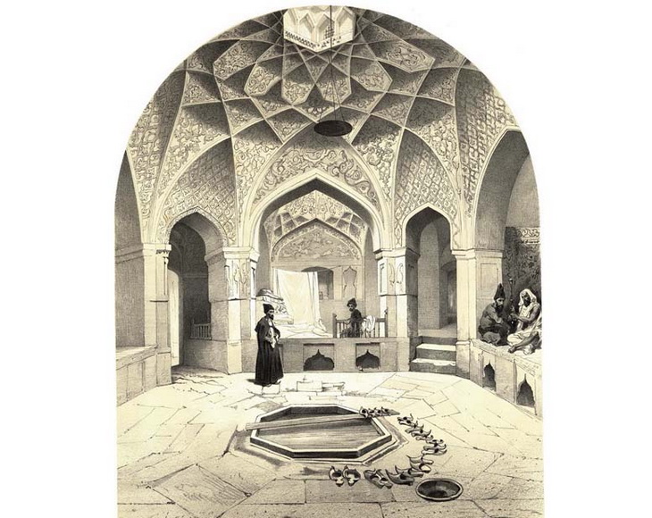 1840-1863. Ширван. Комната отдыха, рядом с ванной Шамахы.