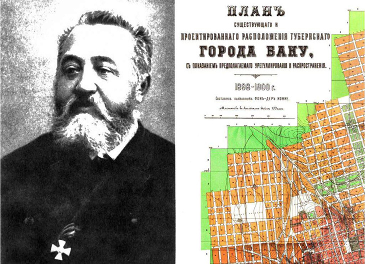 Николай фон дер Нонне - автор самого первого генерального плана Баку