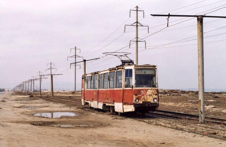 2003. Трамвай на трассе Баку-Сумгаит