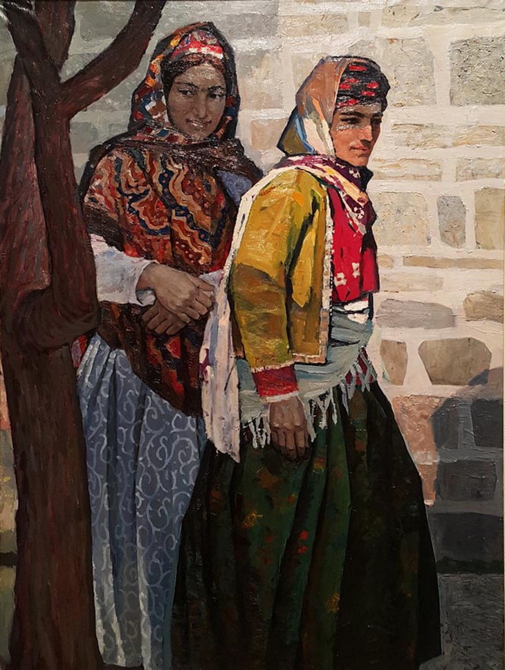Октай Садыхзаде. «Портрет колхозников» (1972)