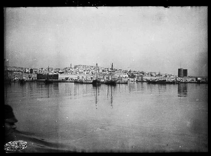 Вид города Баку с кормы парохода «Занг»