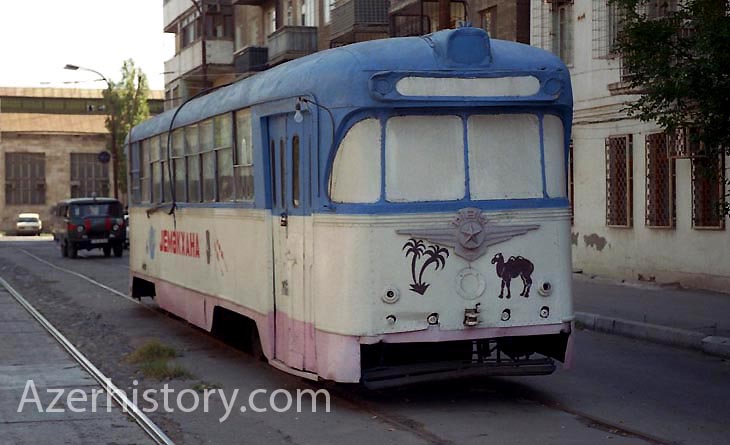 Трамвай-столовая в Баку 1999-2003 гг. (ФОТО)