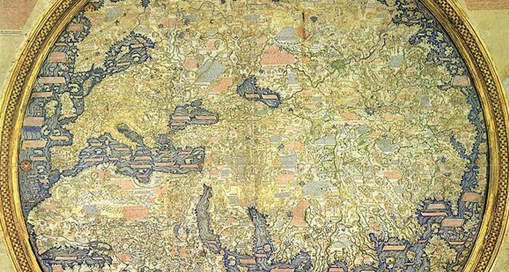 Баку, Карабах, Шемаха на венецианской карте монаха-картографа Фра-Мауро 1459 г.