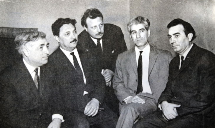 Редкие фото встреч писателя И.Эфендиева с членами Союза писателей Азербайджана