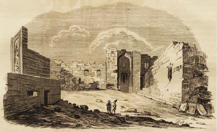 Баку в 1854 г.: описание шахского дворца и прогулка по базару