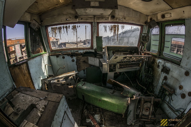 Как выглядело "кладбище локомотивов" в бакинском поселке Баладжары (ФОТО)